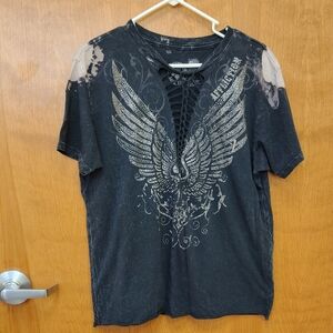 Affliction Stamped Wings T-shirt